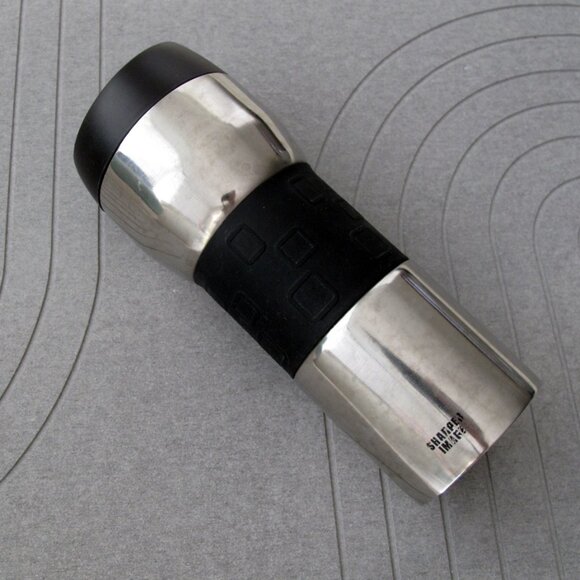 Thermos Sharper Image Stainlesss Steeel M_ug, black with silicone - Picture 6 of 9